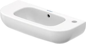 DURAVIT D-CODE umývadielko 50 cm, s otvorom pre batériu vpravo a prepadom