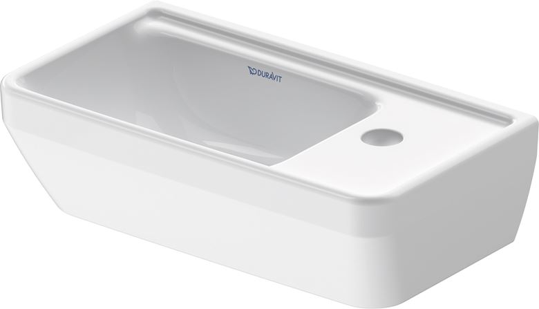 DURAVIT D-NEO umývadielko 40 cm, s otvorom pre batériu vpravo, bez prepadu 0739400041 Obrázek - Hlavní obrázek