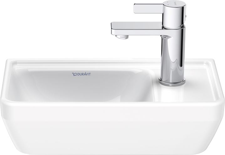 DURAVIT D-NEO umývadielko 40 cm, s otvorom pre batériu vpravo, bez prepadu 0739400041 Obrázek - fotka