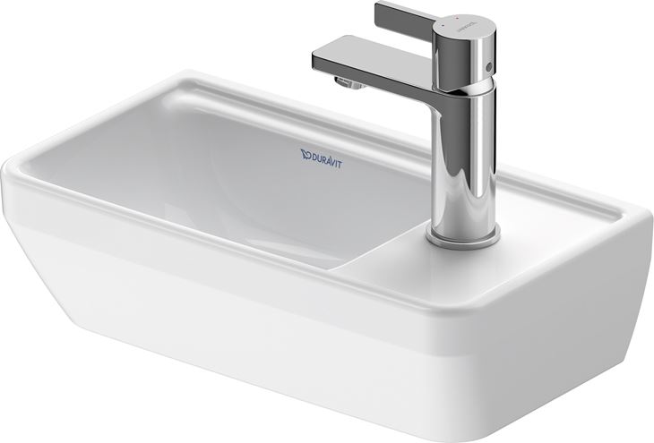 DURAVIT D-NEO umývadielko 40 cm, s otvorom pre batériu vpravo, bez prepadu 0739400041 Obrázek - fotka