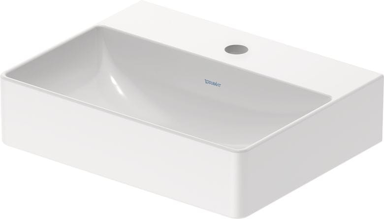 DURAVIT DURASQUARE umývadielko 45 cm, s otvorom pre batérie, bez prepadu 0732450041 Obrázek - Hlavní obrázek