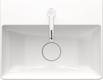 DURAVIT DURASQUARE umývadielko 45 cm, s otvorom pre batérie, bez prepadu 0732450041 Obrázek - fotka