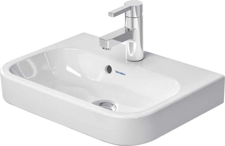DURAVIT HAPPY D.2 umývadielko 50 cm, s otvorom pre batériu a prepadom 0710500000 Obrázek - fotka