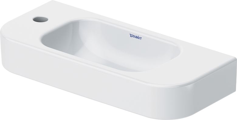 DURAVIT HAPPY D.2 umývadielko 50 cm, s otvorom pre batériu vľavo, bez prepadu 0711500009 Obrázek - Hlavní obrázek