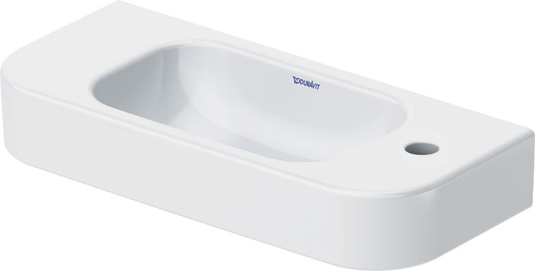 DURAVIT HAPPY D.2 umývadielko 50 cm, s otvorom pre batériu vpravo, bez prepadu 0711500008 Obrázek - Hlavní obrázek