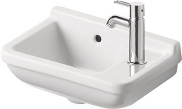 DURAVIT STARCK 3 umývadielko 40 cm, s otvorom pre batériu vpravo a prepadom