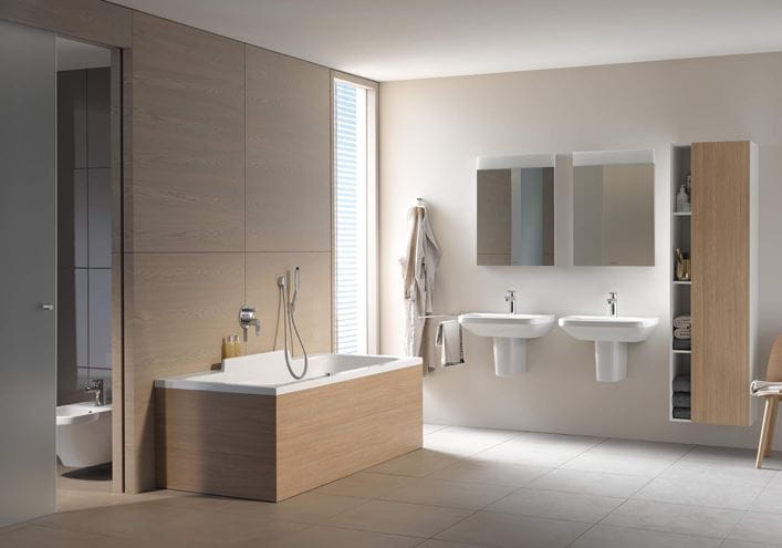 DURAVIT DURASTYLE umývadielko 45 cm, s otvorom pre batériu, bez prepadu 0708450000 Obrázek - fotka