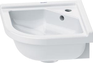 DURAVIT STARCK 3 umývadielko rohové 43 cm, s otvorom pre batériu a prepadom