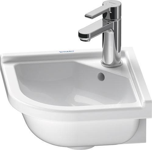 DURAVIT STARCK 3 umývadielko rohové 43 cm, s otvorom pre batériu a prepadom 0752440000 Obrázek - fotka