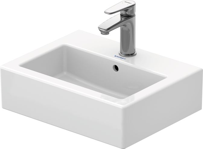DURAVIT VERO umývadielko 45 cm, s otvorom pre batériu a prepadom 0704450000 Obrázek - fotka