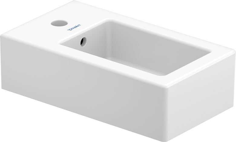 DURAVIT VERO umývadlo 25 cm, s otvorom pre batériu a prepadom, WonderGliss 07022500001 Obrázek - Hlavní obrázek