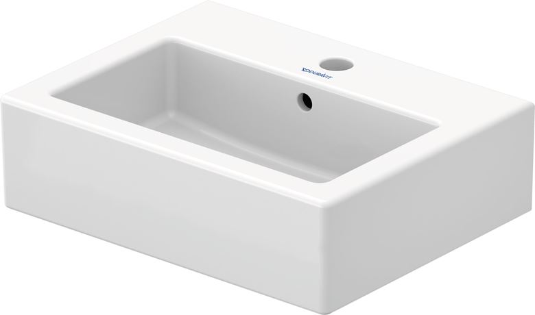 DURAVIT VERO umývadielko 45 cm, s otvorom pre batériu a prepadom, WonderGliss 07044500001 Obrázek - Hlavní obrázek