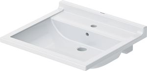 DURAVIT STARCK 3 bezbariérové umývadlo 60 cm, s otvorom pre batériu a prepadom