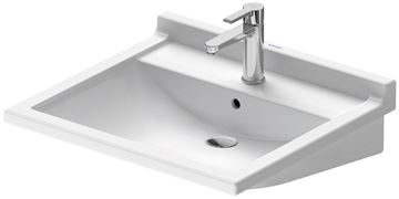 DURAVIT STARCK 3 bezbariérové umývadlo 60 cm, s otvorom pre batériu a prepadom 0309600000 Obrázek - fotka