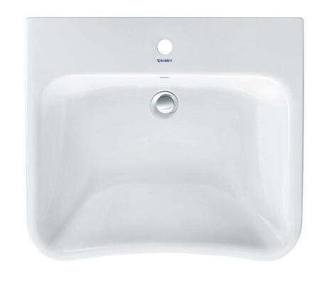 DURAVIT DURASTYLE bezbariérové umývadlo 65 cm, s otvorom pre batériu a prepadom 2329650000 Obrázek - fotka
