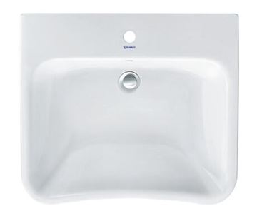 DURAVIT DURASTYLE bezbariérové umývadlo 65 cm, s otvorom pre batériu a prepadom 2329650000 Obrázek - fotka