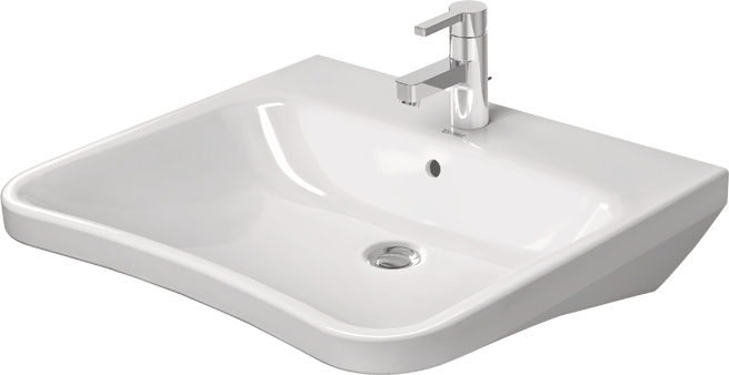 DURAVIT DURASTYLE bezbariérové umývadlo 65 cm, s otvorom pre batériu a prepadom 2329650000 Obrázek - Hlavní obrázek