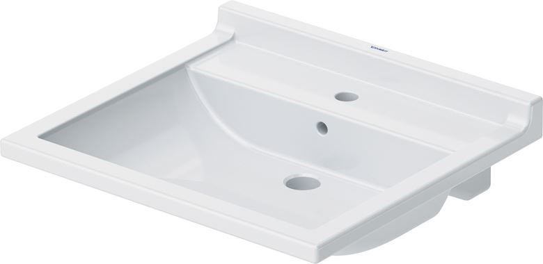DURAVIT STARCK 3 bezbariérové umývadlo 70 cm, s otvorom pre batériu a prepadom, WonderGliss 03097000001 Obrázek - Hlavní obrázek