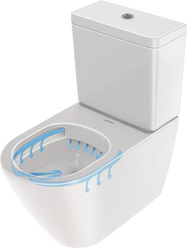 DURAVIT STARCK 3 WC kombi misa, spodný odpad, WonderGliss 01260100001 Obrázek - fotka