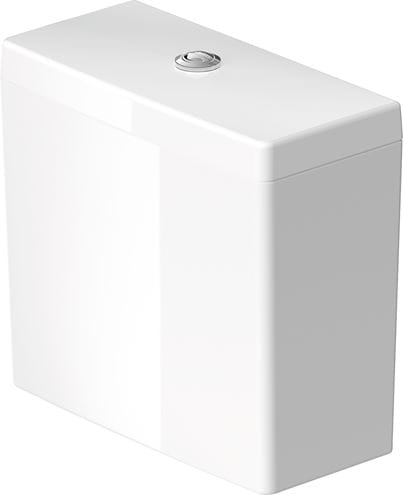 DURAVIT STARCK 3 WC kombi nádržka, spodný prívod vody, Dual-Flush, WonderGliss 09201000051 Obrázek - Hlavní obrázek