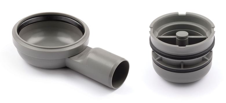 UNIDRAIN 2415 sifón DN50, pre podlahový žľab, bočný odpad 2415.0050 Obrázek - fotka