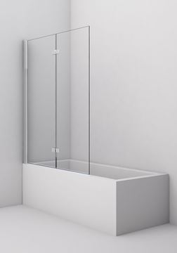 CONCEPT 200 CONB2 vaňová zástena 120x150 cm, ľavá, skladacia, chróm/číre sklo CONB2G1205007 Obrázek - fotka