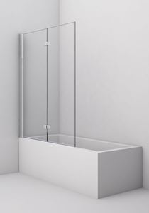 CONCEPT 200 CONB2 vaňová zástena 120x150 cm, ľavá, skladacia, chróm/číre sklo
