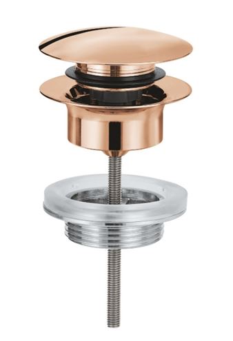 GROHE umývadlový výpust, click-clack, s prepadom, warm sunset 65807DA0 Obrázek - Hlavní obrázek