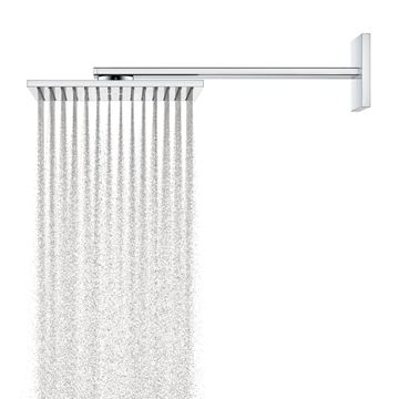 AXOR SHOWER SOLUTIONS 300/300 1JET horná sprcha 300x300 mm, s ramenom, chróm 35314000 Obrázek - fotka