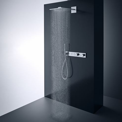 AXOR SHOWER SOLUTIONS 300/300 1JET horná sprcha 300x300 mm, s ramenom, chróm 35314000 Obrázek - fotka