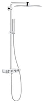 GROHE EUPHORIA SMARTCONTROL SYSTEM 310 CUBE DUO sprchový set s termostatickou batériou, horná sprcha s 2 prúdmi, ručná sprcha, tyč, hadica, mesačná biela
