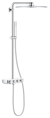 GROHE EUPHORIA SMARTCONTROL SYSTEM 310 CUBE DUO sprchový set s termostatickou batériou, horná sprcha s 2 prúdmi, ručná sprcha, tyč, hadica, mesačná biela 26508LS0 Obrázek - Hlavní obrázek