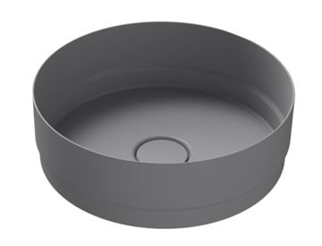 KALDEWEI NUEVA 3191 umývadlová misa 38 cm, bez prepadu, smaltovaná oceľ, Perl-Effect, cool grey