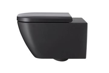 DURAVIT HAPPY D.2 závesné WC, Rimless splachovanie, anthracite matt 2222098900 Obrázek - fotka