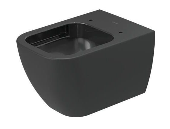 DURAVIT HAPPY D.2 závesné WC, Rimless splachovanie, anthracite matt 2222098900 Obrázek - Hlavní obrázek