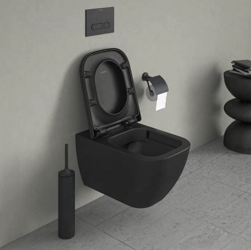 DURAVIT HAPPY D.2 závesné WC, Rimless splachovanie, anthracite matt 2222098900 Obrázek - fotka