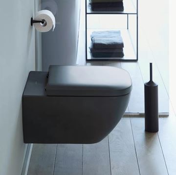 DURAVIT HAPPY D.2 závesné WC, Rimless splachovanie, anthracite matt 2222098900 Obrázek - fotka