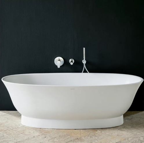 LAUFEN THE NEW CLASSIC voľne stojaca vaňa 190x90 cm, s odtokovou súpravou, sentec H2208520000001 Obrázek - fotka