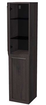INTEDOOR CHICAGO vysoká skrinka 34,7x35x158 cm, 2 dvierka, pánty vľavo, tmavo hnedá PTCHICSV352DL212 Obrázek - fotka