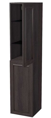 INTEDOOR CHICAGO vysoká skrinka 34,7x35x158 cm, 2 dvierka, pánty vľavo, tmavo hnedá PTCHICSV352DL212 Obrázek - fotka