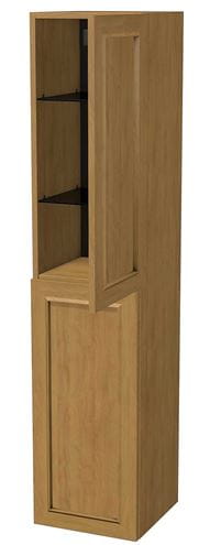 INTEDOOR CHICAGO vysoká skrinka 34,7x35x158 cm, 2 dvierka, pánty vľavo, svetlo hnedá PTCHICSV352DL231 Obrázek - fotka