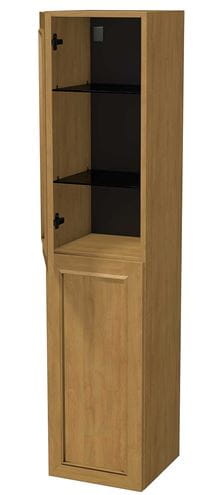 INTEDOOR CHICAGO vysoká skrinka 34,7x35x158 cm, 2 dvierka, pánty vpravo, svetlo hnedá PTCHICSV352DP231 Obrázek - fotka