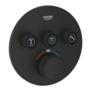 GROHE GROHTHERM SMARTCONTROL podomietková termostatická batéria, pre 3 spotrebiče, Water Saving, phantom black
