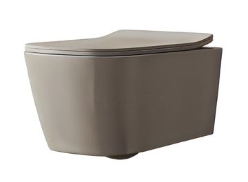 ARTCERAM A16 závesné WC, Rimless splachovanie, brown matera