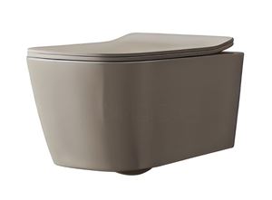 ARTCERAM A16 závesné WC, Rimless splachovanie, brown matera