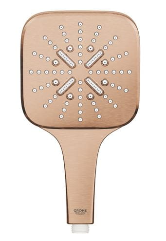 GROHE RAINSHOWER SMARTACTIVE 130 CUBE ručná sprcha 130x130 mm, 3 prúdy, Water Saving, kartáčovaný warm sunset 26582DL0 Obrázek - fotka
