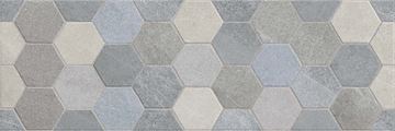 SAVOIA ALASKA dekor 25x75 cm, mat, esagone grey