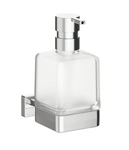 INDA LEA 1800 dávkovač tekutého mydla 250 ml, nástenný, sklo, chróm