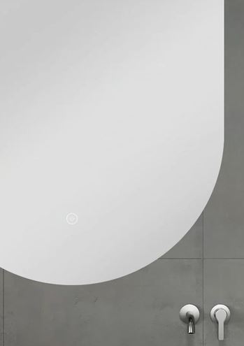 EASY PLUS LED zrkadlo 60x120 cm, s osvetlením, s reguláciou stmievania a teploty svetla, so senzorom EA-OV01-60120 Obrázek - fotka