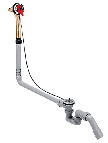 HANSGROHE EXAFILL vaňový sifón 78 cm, s napúšťaním prepadom, bovden 58126180 Obrázek - Hlavní obrázek
